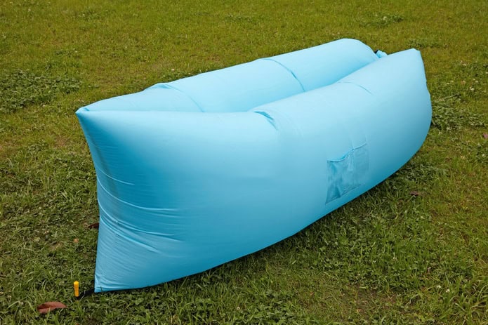Air King Inflatable Lounger Light Blue