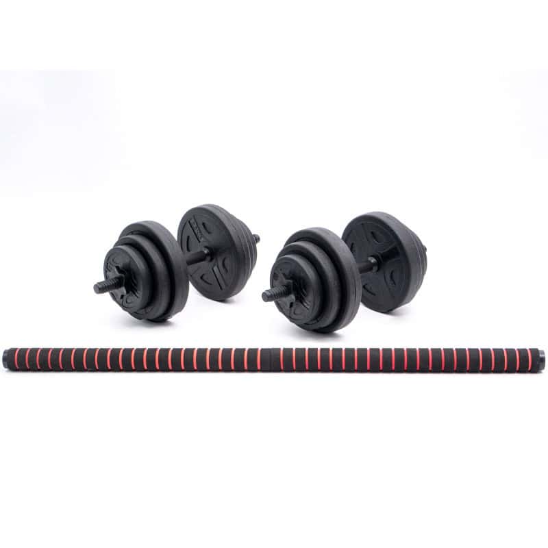 Ironman 20kg Standard Dumbbell And Barbell Set