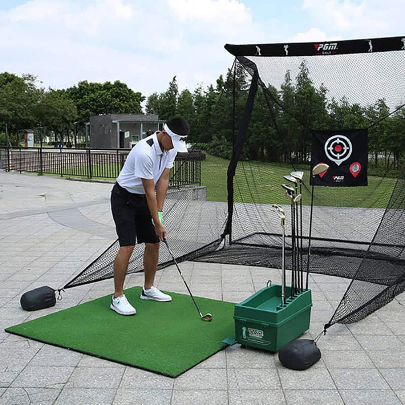 Hillman Golf 1.5m Deluxe Practice Mat with Rubber Tee