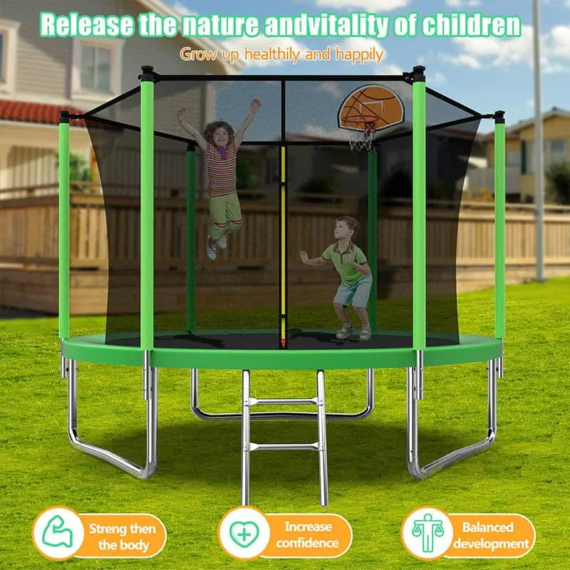 8ft Trampoline and Safety Enclosure