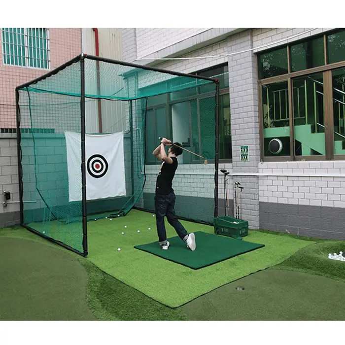 Hillman PGM 3m Heavy Duty Golf Practice Cage and 1.2m Practice Mat Package