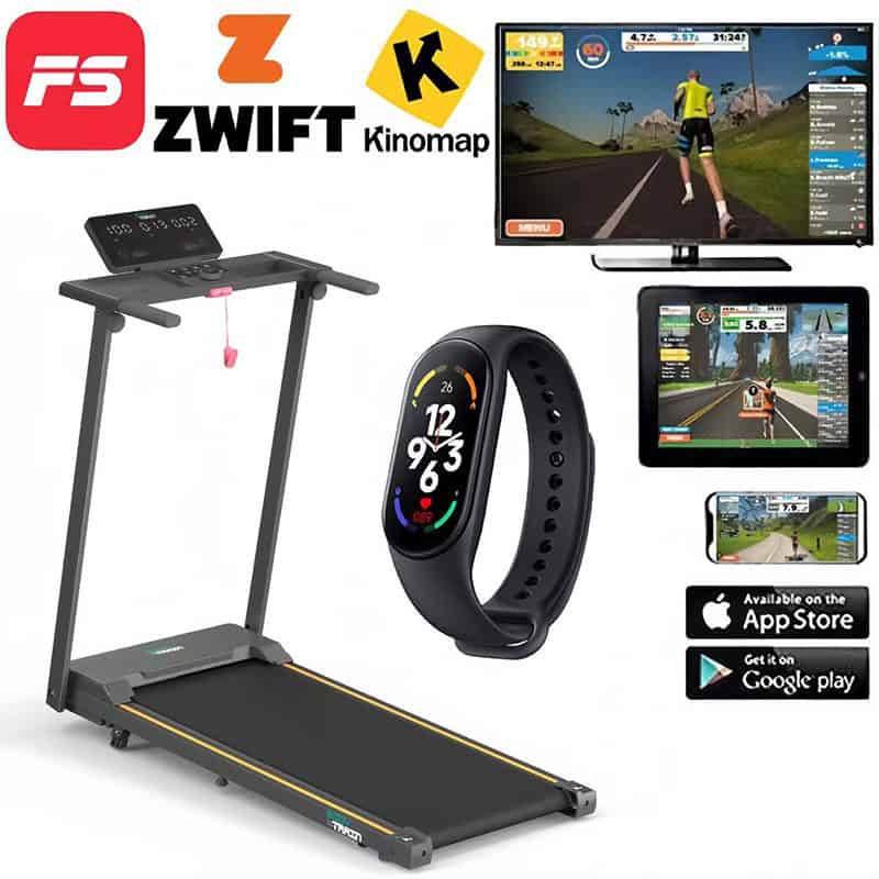 BodyTrain T853 Motorised Folding Bluetooth Treadmill