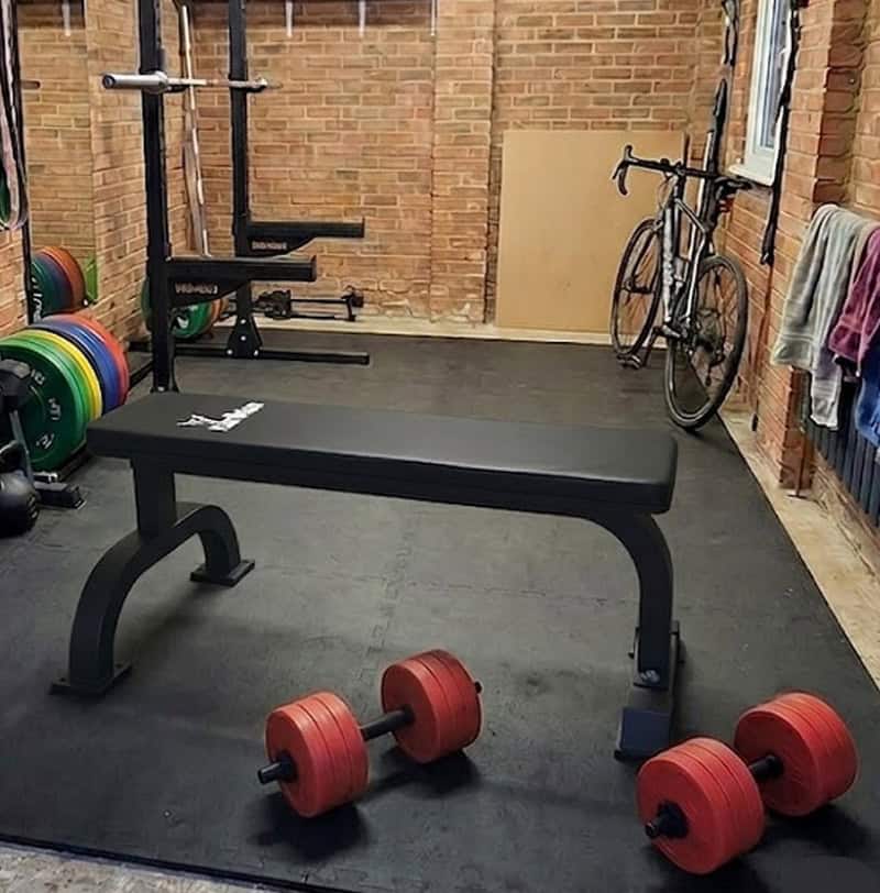 IronMan Flat Weight Training Bench & 32kg Dumbbell Set - Image 12