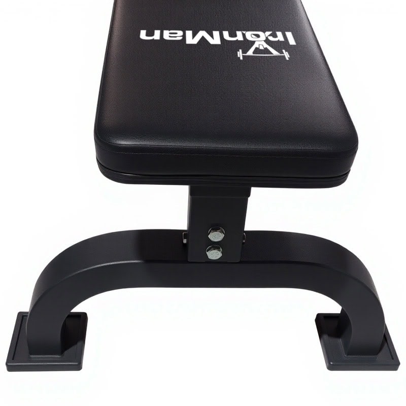 IronMan Flat Weight Training Bench & 30kg Pump Barbell Set - Image 16