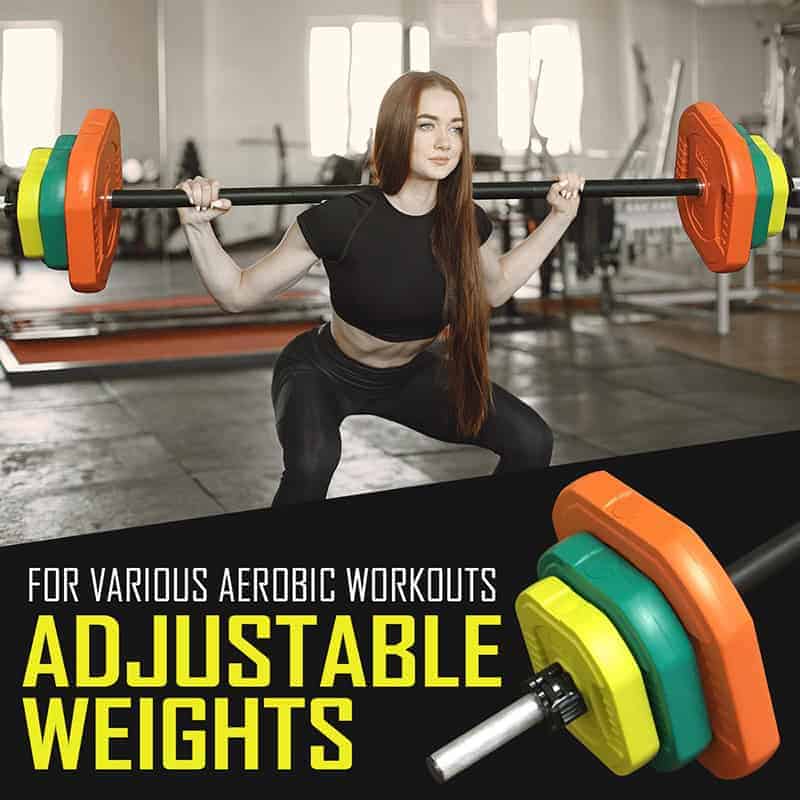IronMan Flat Weight Training Bench & 20kg Pump Barbell Set - Image 5