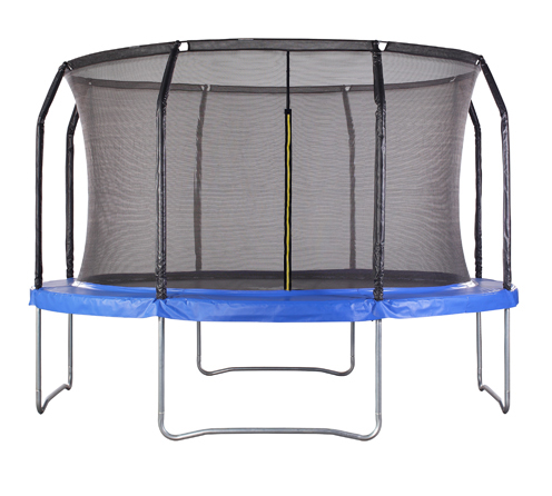 Air League 14ft Powder Coated Trampoline with Enclosure Blue