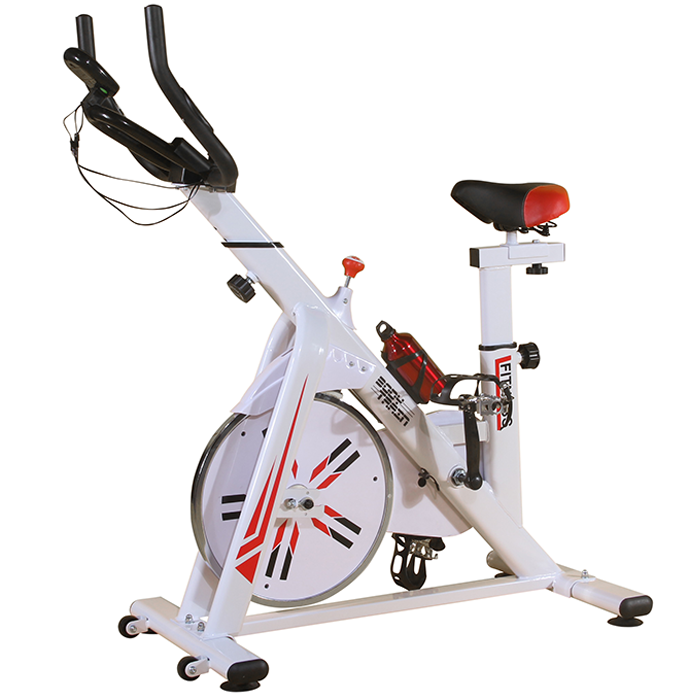 BodyTrain ES-7021 Racing Studio Style Exercise Bike White