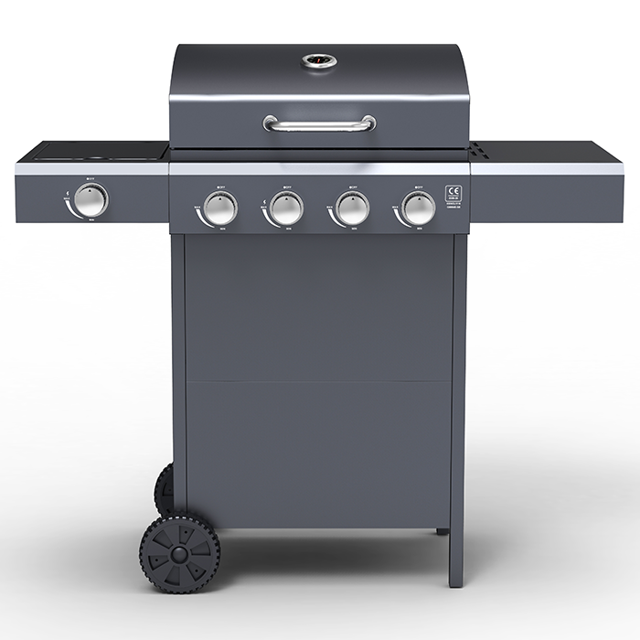 Embermann Grill Master 4 Burner Barbecue with Side Burner