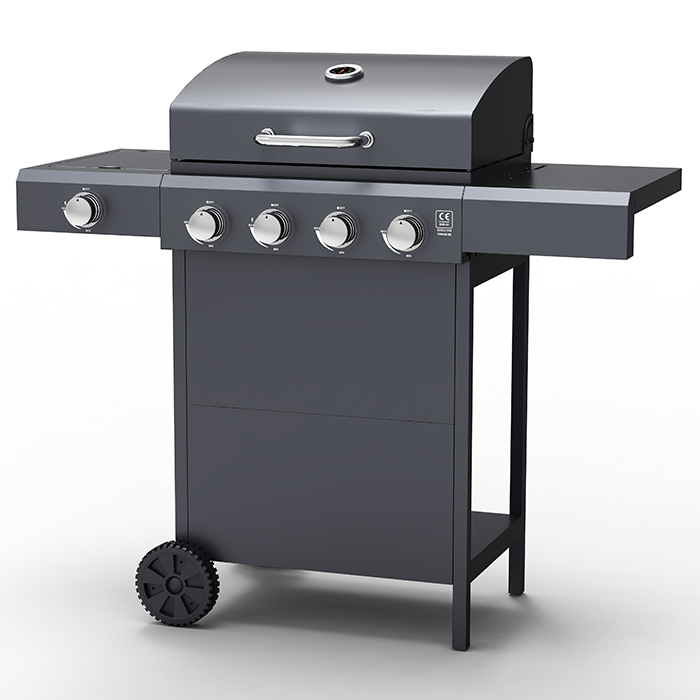 Embermann Grill Master 4 Burner Barbecue with Side Burner