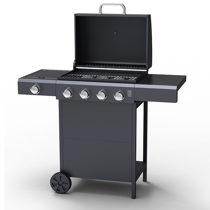 Embermann Grill Master 4 Burner Barbecue with Side Burner
