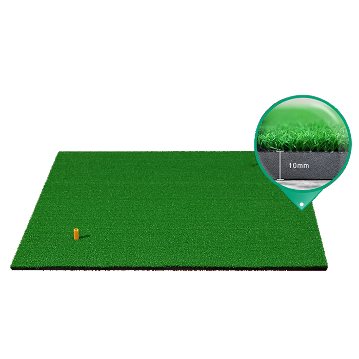 Hillman Golf Artificial Turf Large Practice Mat with Rubber Tee