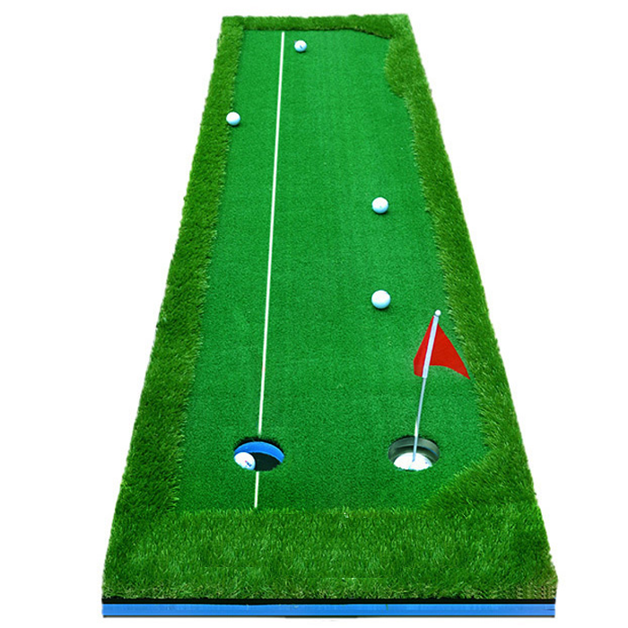 Hilllman PGM Golf Artificial Turf Two Hole Putting Green