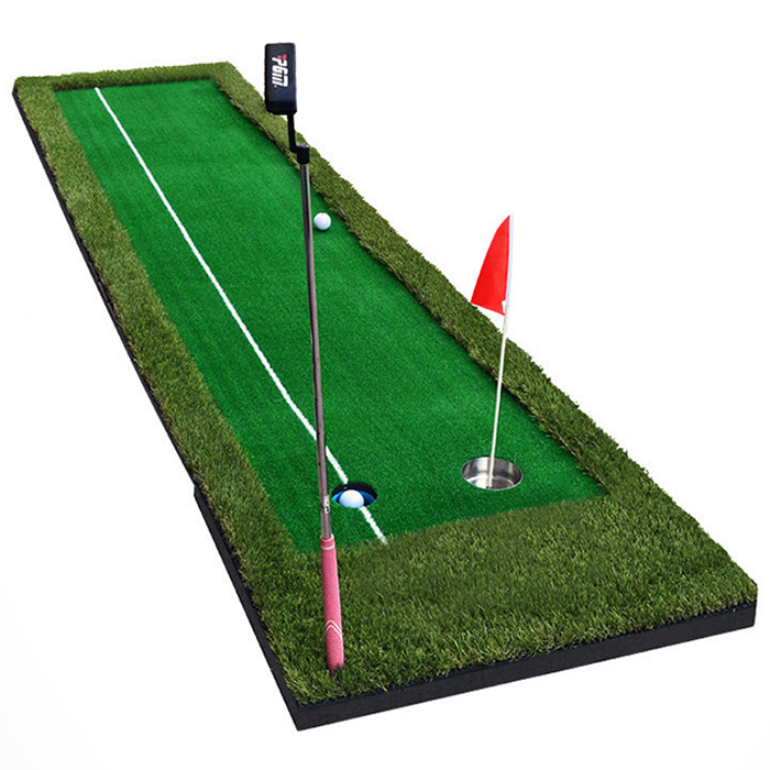 Hilllman PGM Golf Artificial Turf Two Hole Putting Green