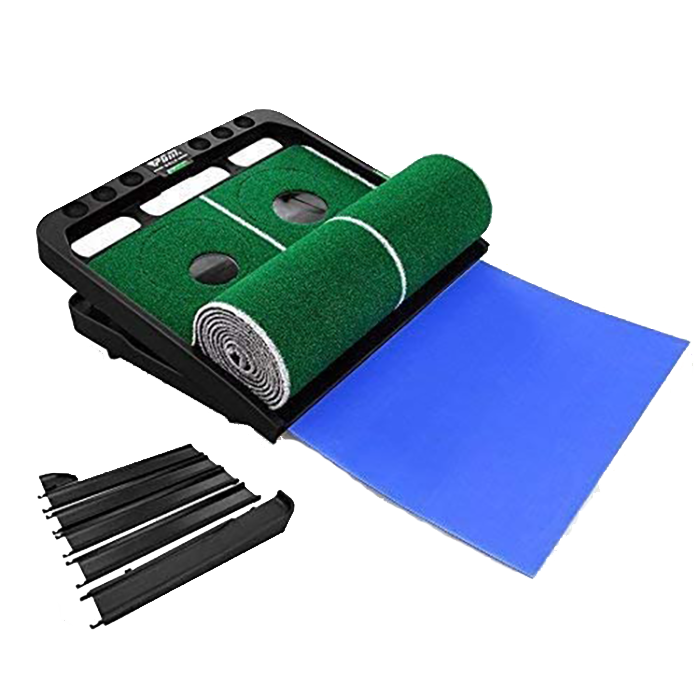 Hillman PGM 3m Adjustable Slope Golf Putting Trainer with Auto Ball Return