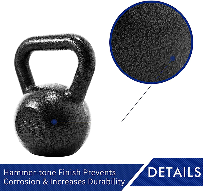 Ironman Pro 12kg Cast Iron Kettlebell