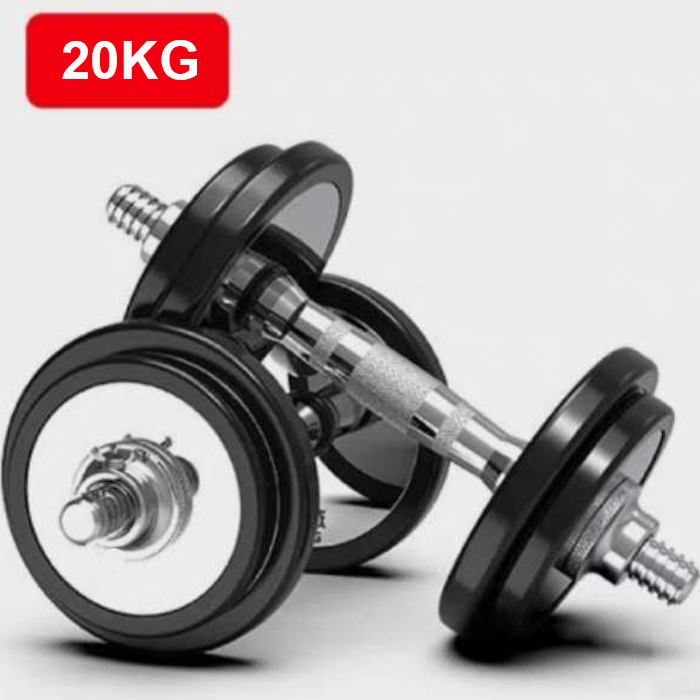 IronMan 20kg Chrome Steel Adjustable Dumbbell Sets
