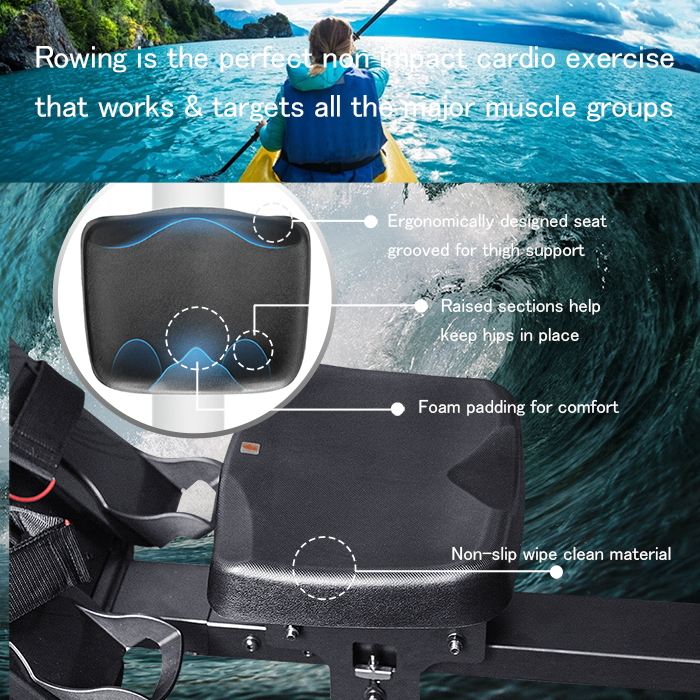 GymboPro Water Resistance Rowing Machine