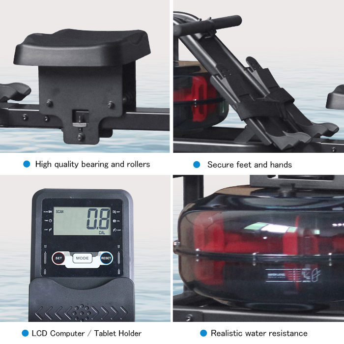 GymboPro Water Resistance Rowing Machine