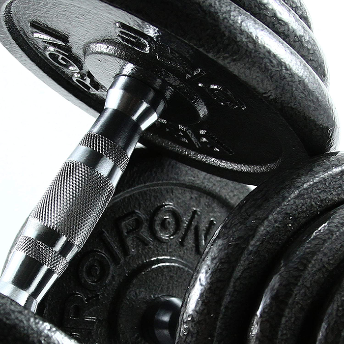Ironman 30kg Cast Iron Dumbbell And Barbell Set