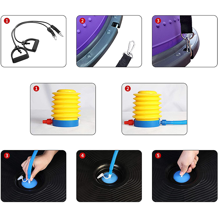 PROIRON Balance Trainer Blue with Resistance Bands & Pump