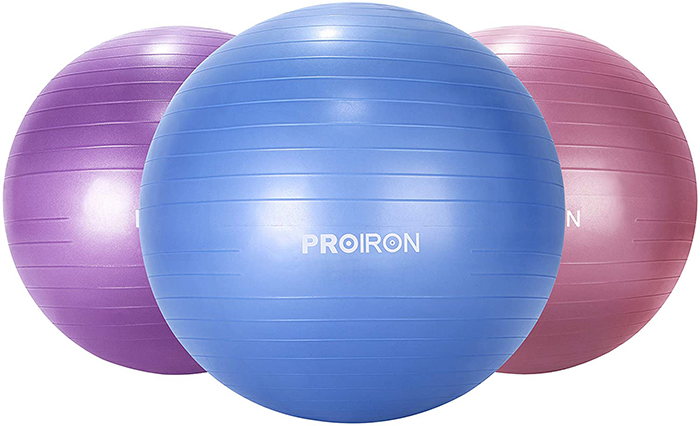 PROIRON 75cm Anti-Burst Blue Swiss Yoga Exercise Ball
