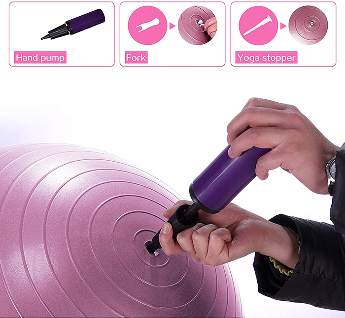 PROIRON 55cm Anti-Burst Red Swiss Yoga Exercise Ball