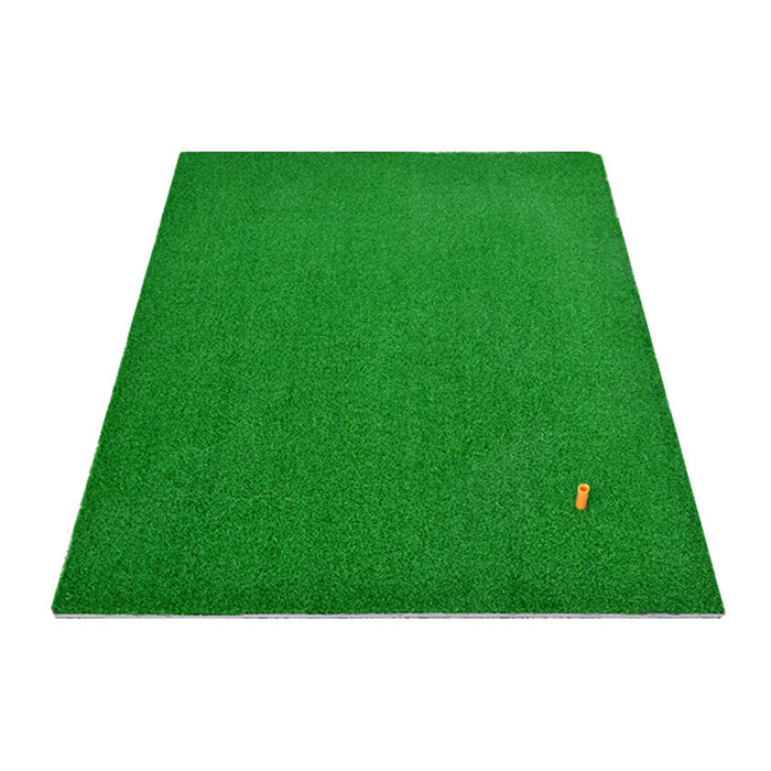 Hillman PGM Semi-Automatic Golf Ball Dispenser and Artificial Turf Large Practice Mat with Rubber Tee Package