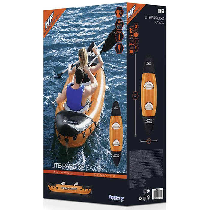 Bestway Hydro-Force Lite-Rapid X2 - 2 Person Inflatable Kayak Set