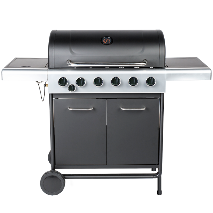 Embermann Prestige 6 Burner Gas Barbecue with Side Burner, Free Heavy-Duty Cover & Deluxe BBQ Tool Set - Image 3