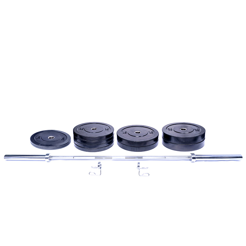 Ironman 140kg Olympic Bumper Weight Set with 86" Olympic Weight Bar