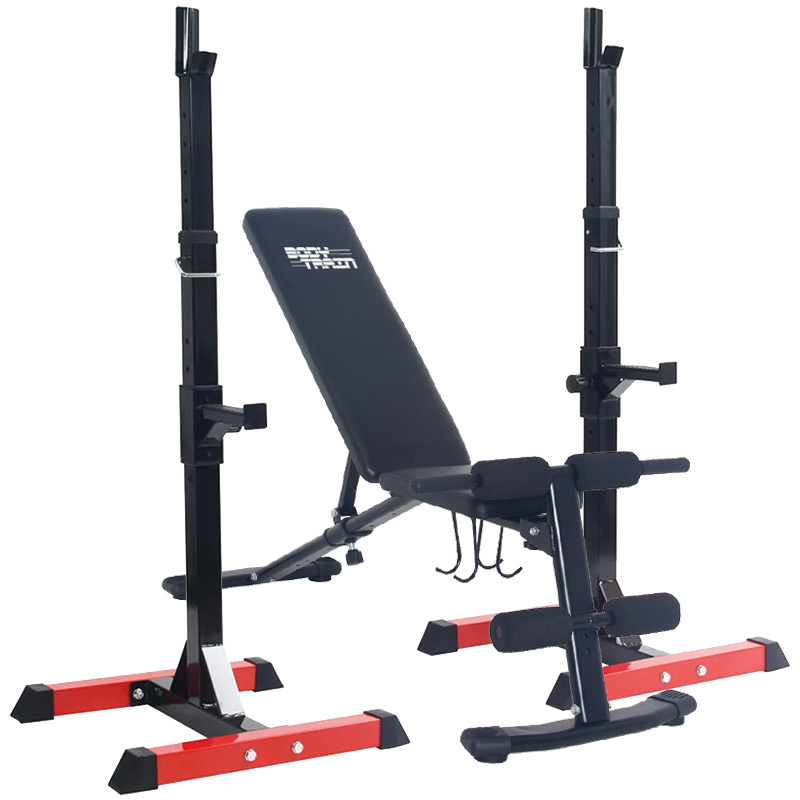 BodyTrain Adjustable Power Squat Rack Barbell Stands - Image 5