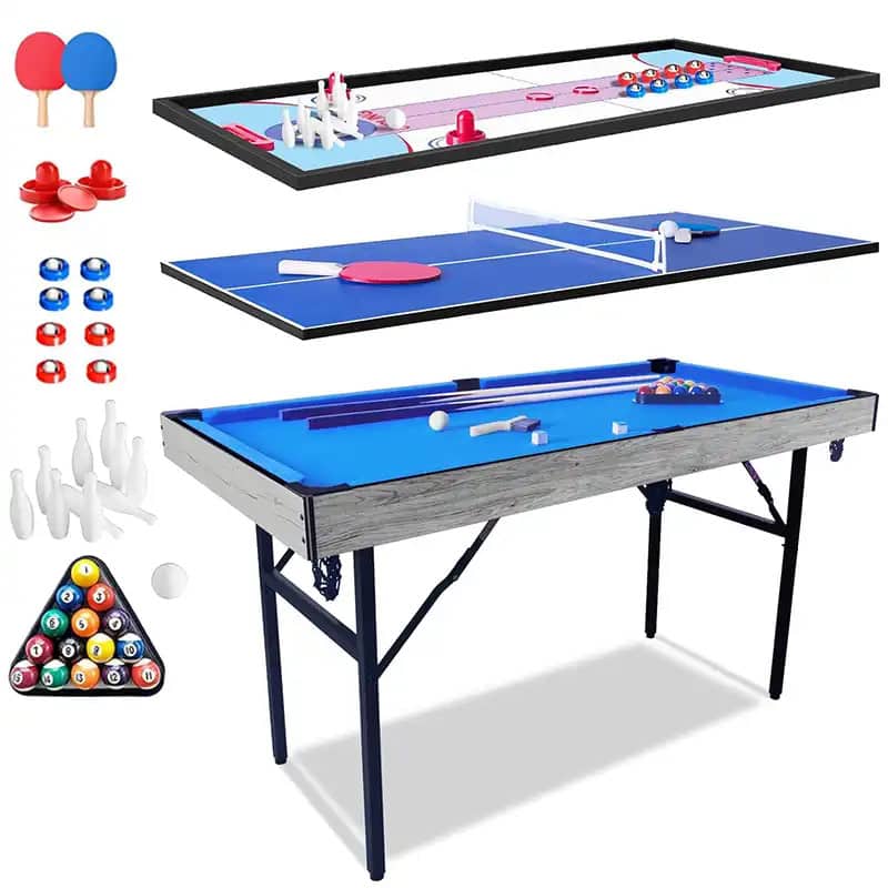 Walker & Simpson 4.5ft 5in1 Multi-Games Table with Folding Legs - Image 2