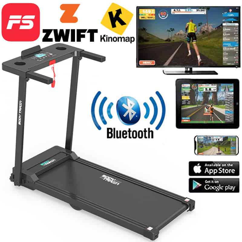 BodyTrain P80G Motorised Folding Bluetooth Treadmill - Image 2