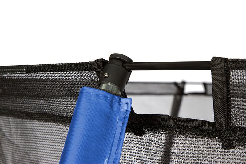 Amigo 8ft Trampoline with Enclosure Free Shoe Tidy & Ladder – Blue
