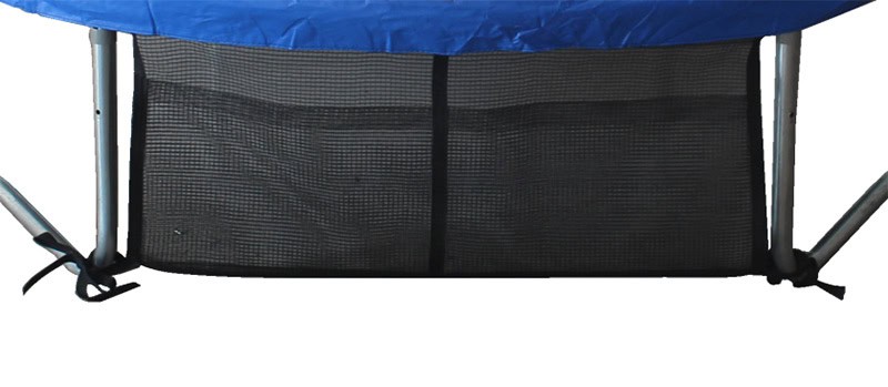 Amigo 8ft Powder Coated Trampoline with Enclosure and Basketball Free Shoe Tidy & Ladder