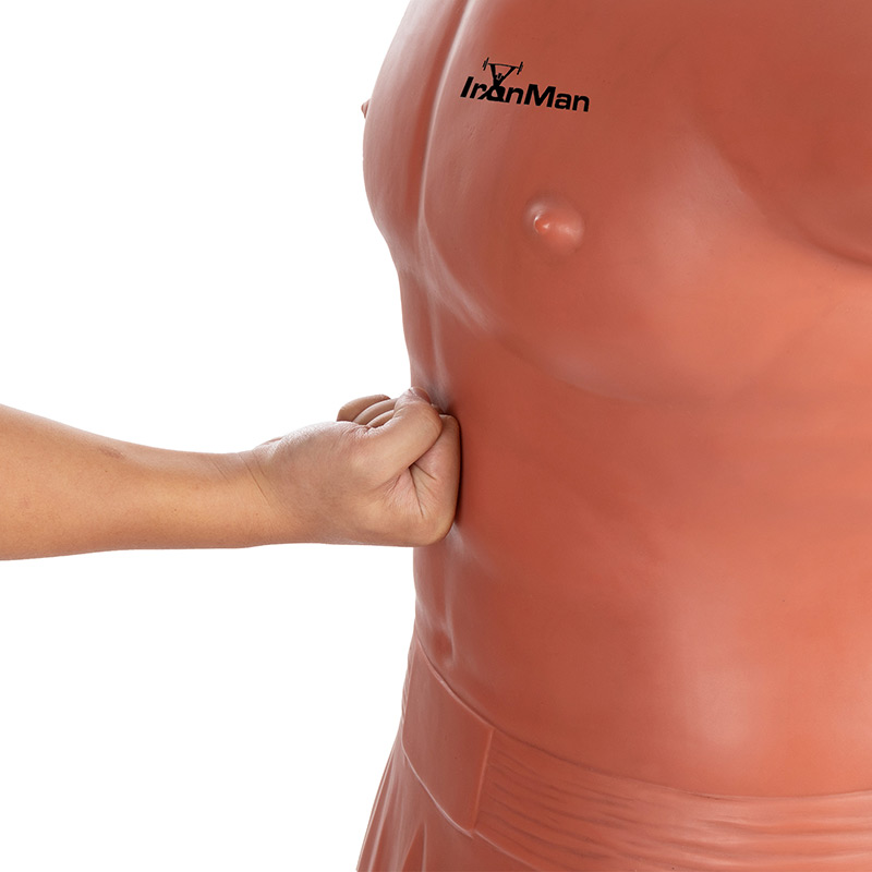 IronMan Free Standing Adjustable Height Punch Bag Sparring Dummy Man with Middle Pad - Image 13