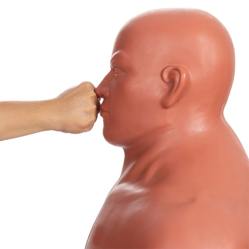IronMan Free Standing Adjustable Height Punch Bag Sparring Dummy Man with Middle Pad - Image 14