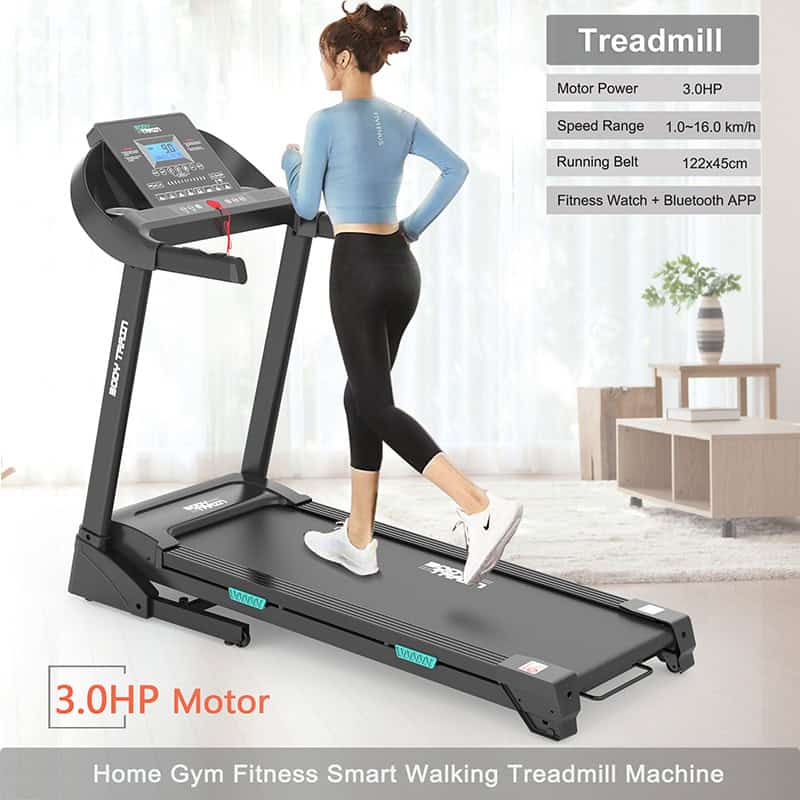 BodyTrain 7001 Motorised Folding Bluetooth Treadmill
