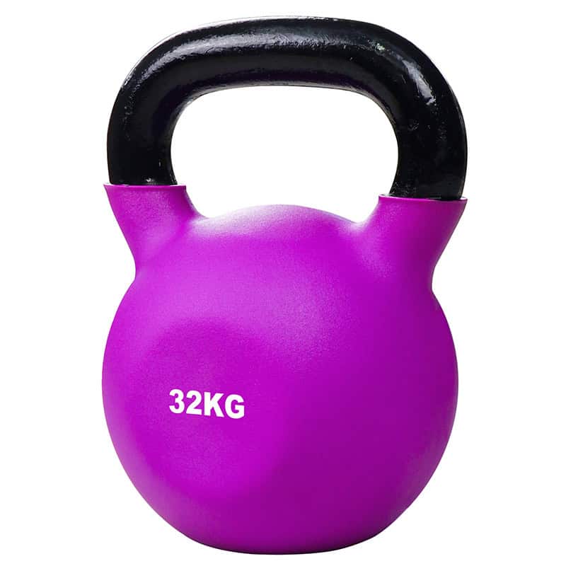 IronMan 8 Coated Kettlebells & Two-Tier Kettlebell Storage Rack Set|12kg–40kg Neoprene Coated Kettlebells