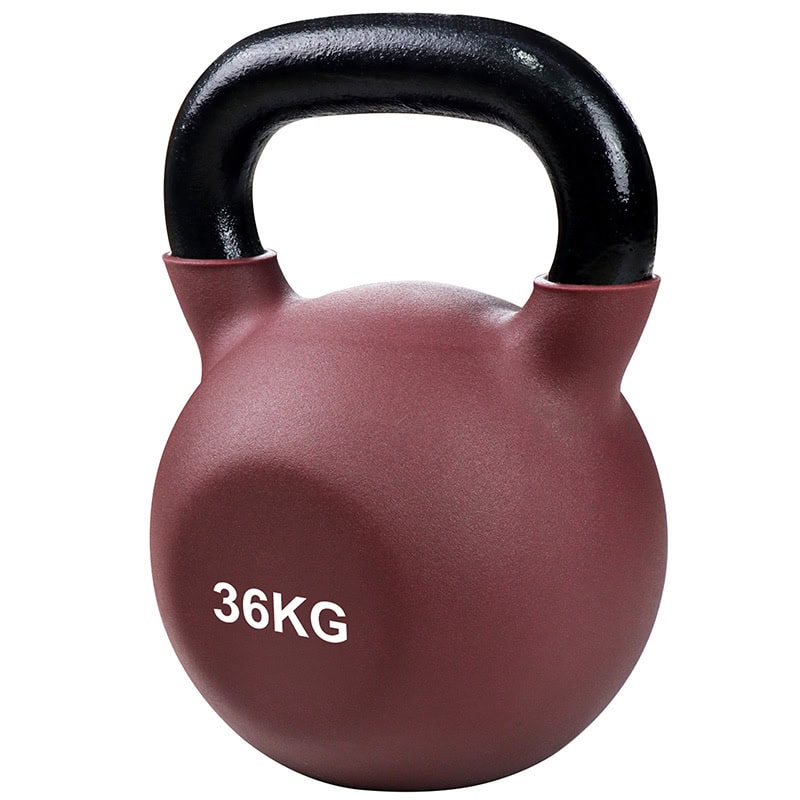 IronMan 8 Coated Kettlebells & Two-Tier Kettlebell Storage Rack Set|12kg–40kg Neoprene Coated Kettlebells