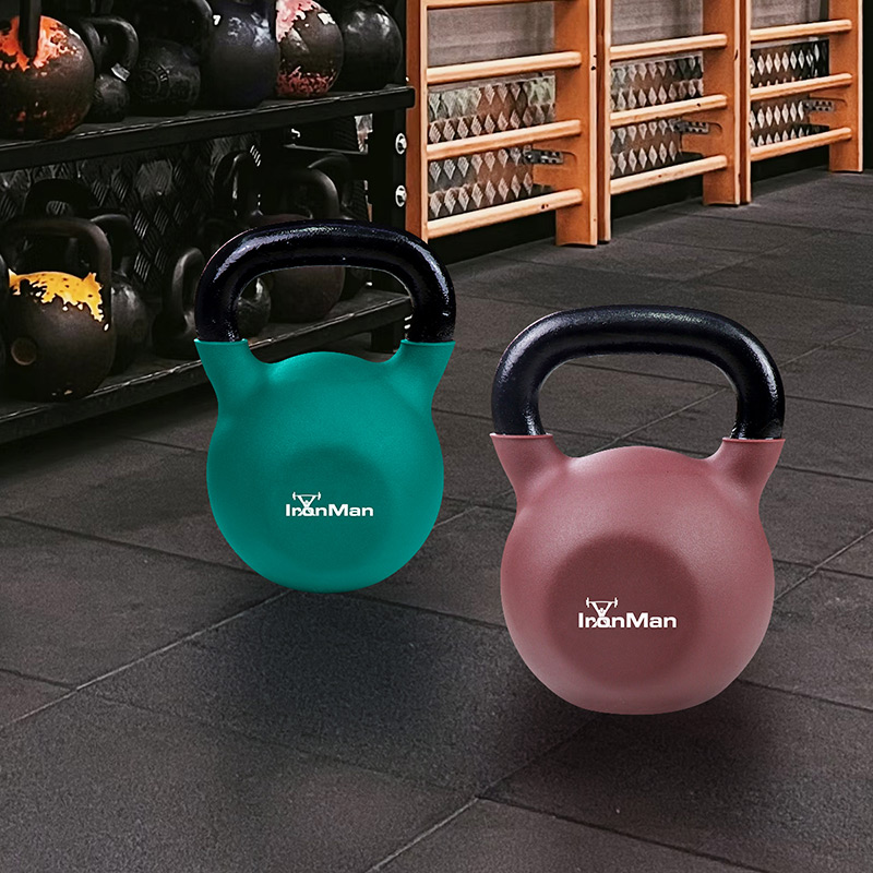 Ironman 8kg Cast Iron Coated Kettlebell