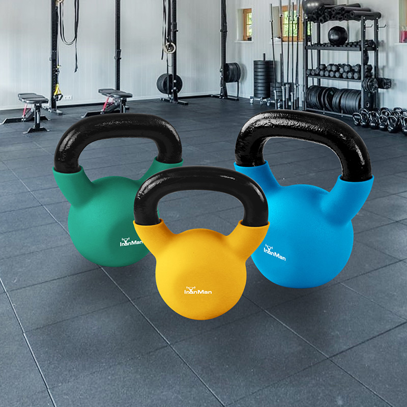 Ironman 8kg Cast Iron Coated Kettlebell