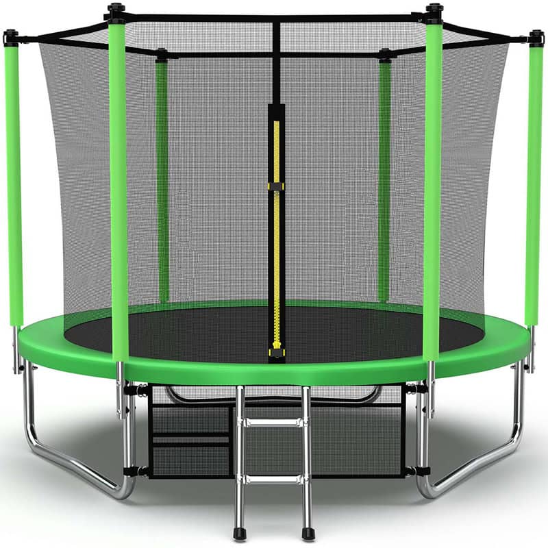 6ft Trampoline & Safety Enclosure Free Shoe Tidy & Ladder