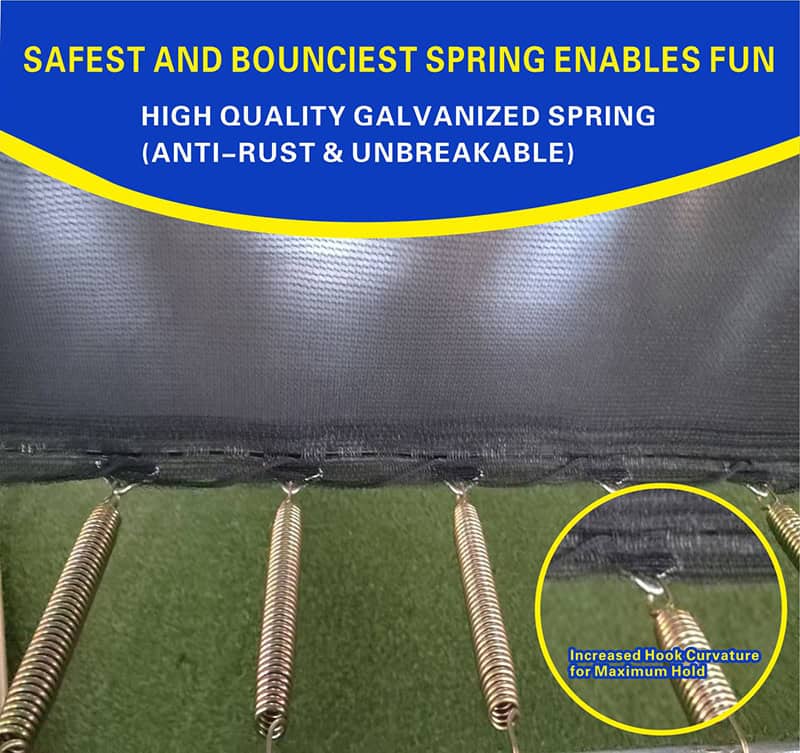 7x10ft Rectangular Trampoline with Safety Enclosure Black - Free Ladder Shoe Tidy Anchor Kit Basketball