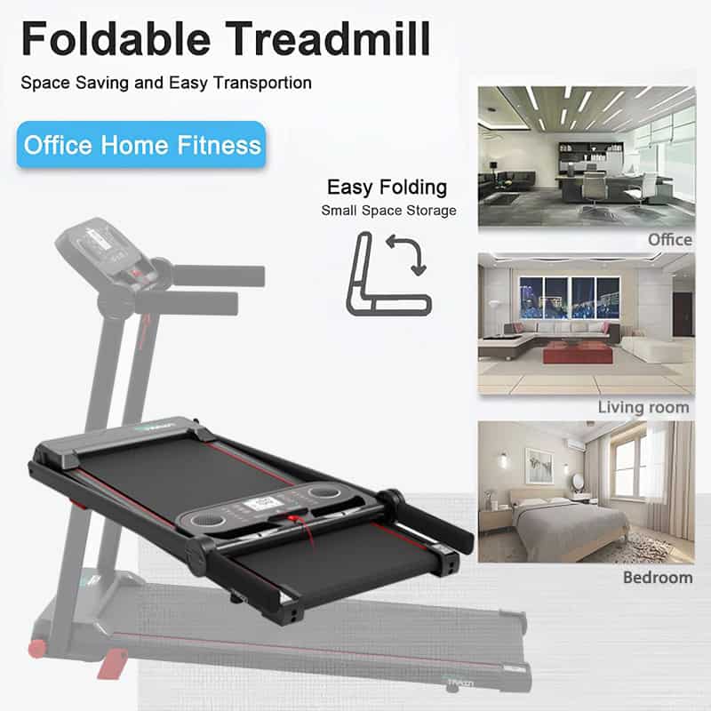 BodyTrain T-118 Motorised Folding Bluetooth Treadmill