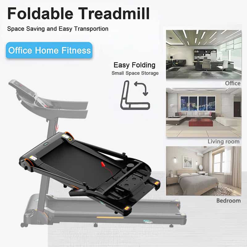 BodyTrain T150 Motorised Folding Bluetooth Treadmill