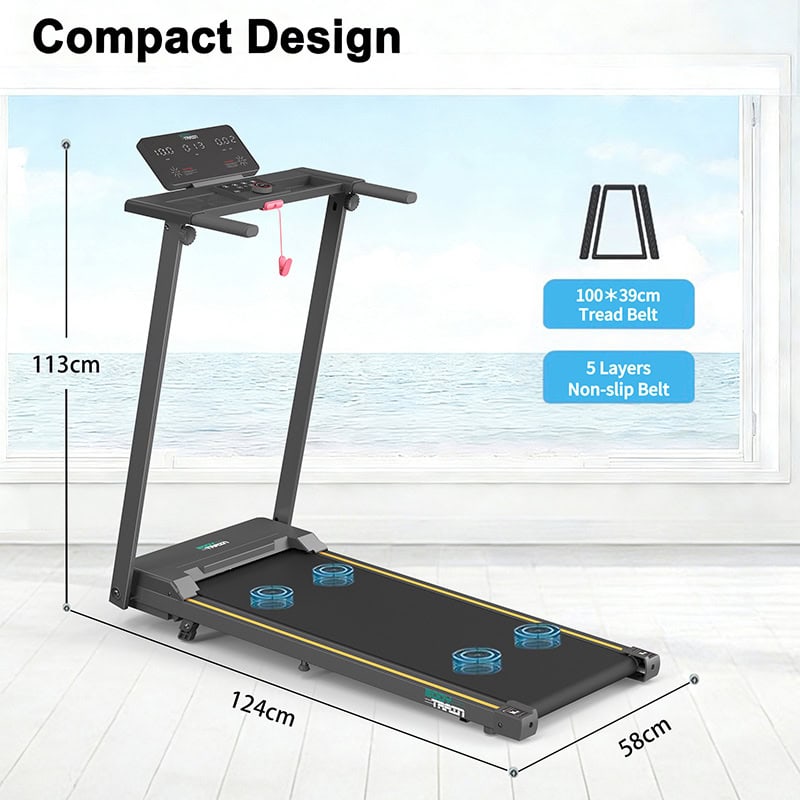 BodyTrain T853 Motorised Folding Bluetooth Treadmill