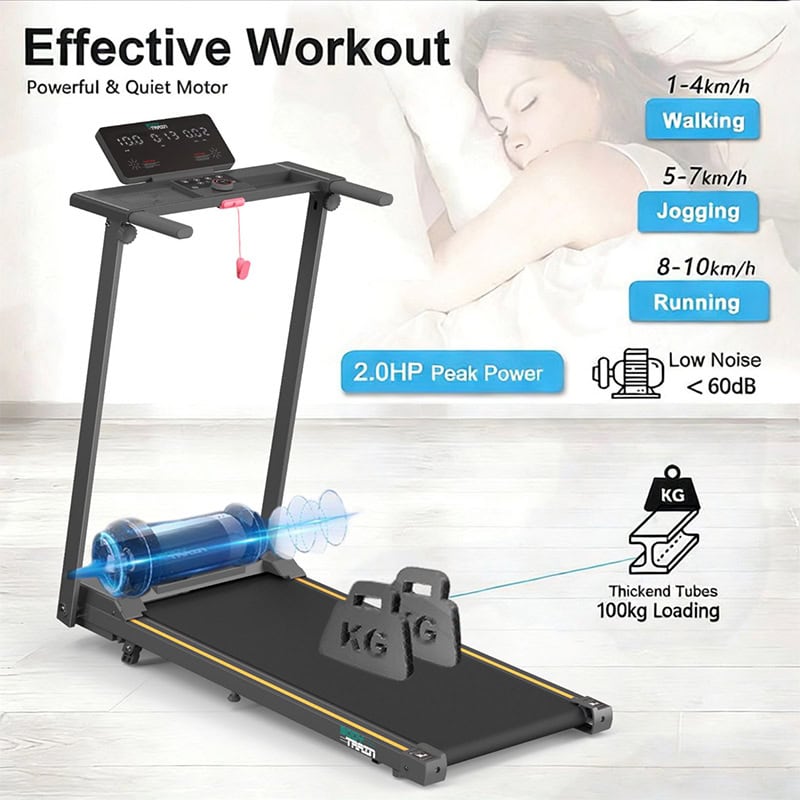 BodyTrain T853 Motorised Folding Bluetooth Treadmill