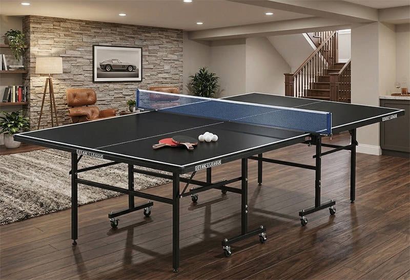 Air League Team Table Tennis Table Black