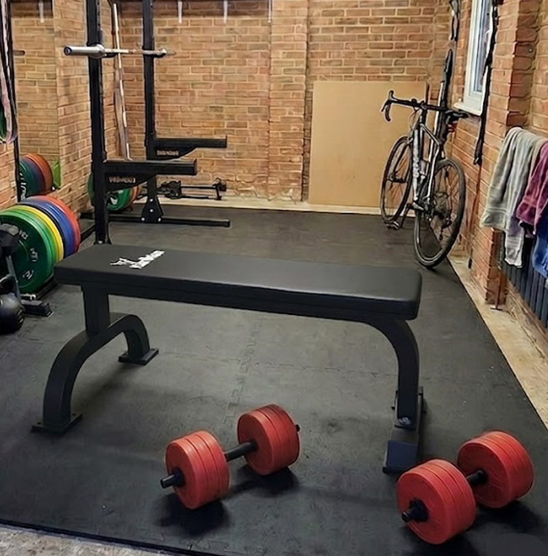 IronMan Flat Weight Training Bench & 32kg Dumbbell Set - Image 12